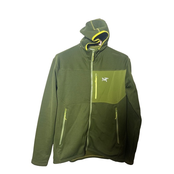 Arc'teryx Other - Arcteryx Arc'teryx Men's Army Green Zip Up Hooded Jacket Ski RunSize L Pristine!